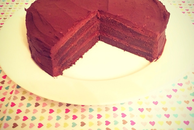 Торт из темного шоколада