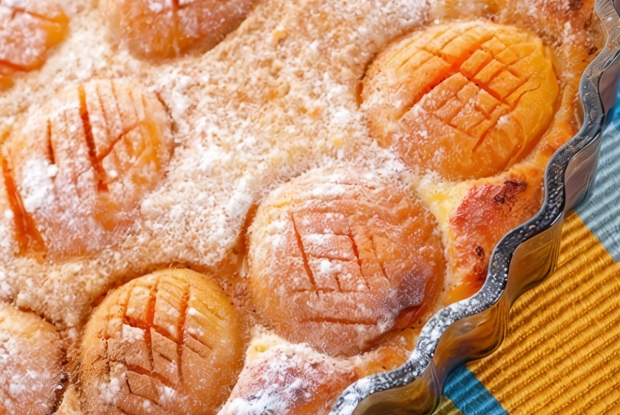 Творожный тарт с абрикосами