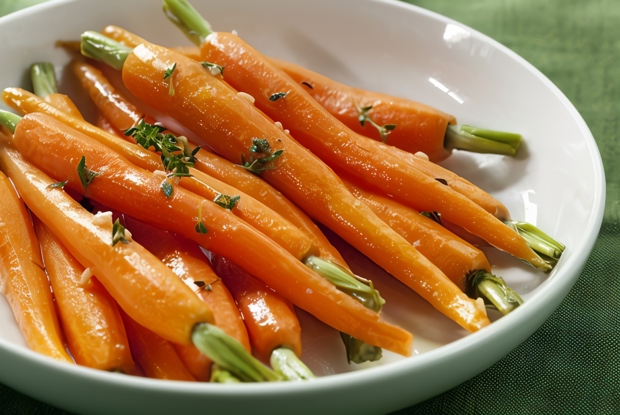 Жареная морковь с тимьяном и оливковым маслом