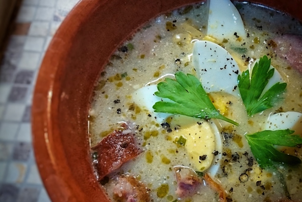 Журек — традиционный польский суп на ржаной закваске