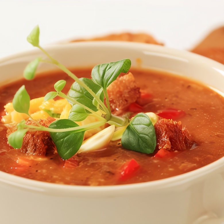 Африканский ореховый суп с красными перцами