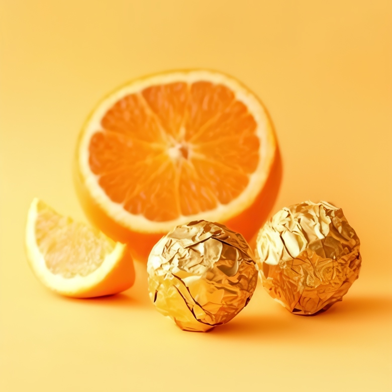Апельсиновые конфеты с грецкими орехами