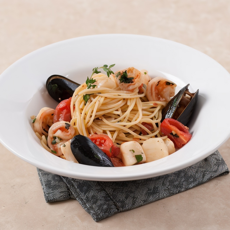 Рецепт: Спагетти с морепродуктами | или паста 
