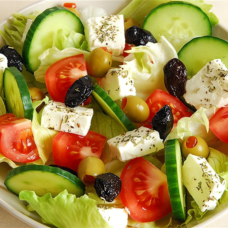 Греческий салат с мятой