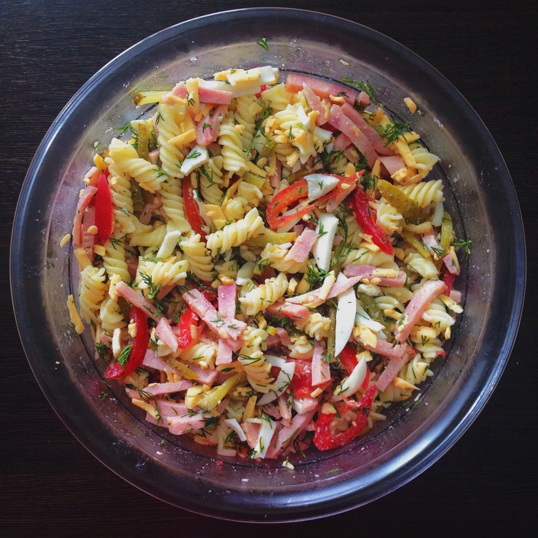 Салат с макаронами рецепт