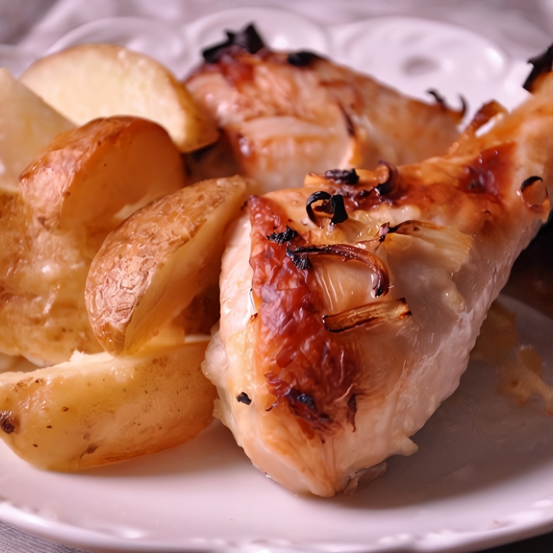 Курица с картошкой в мультиварке - рецепт с пошаговыми фото | Меню недели
