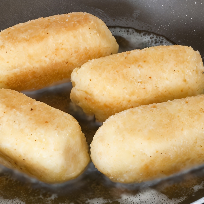 Крокеты из картофеля с соленой треской