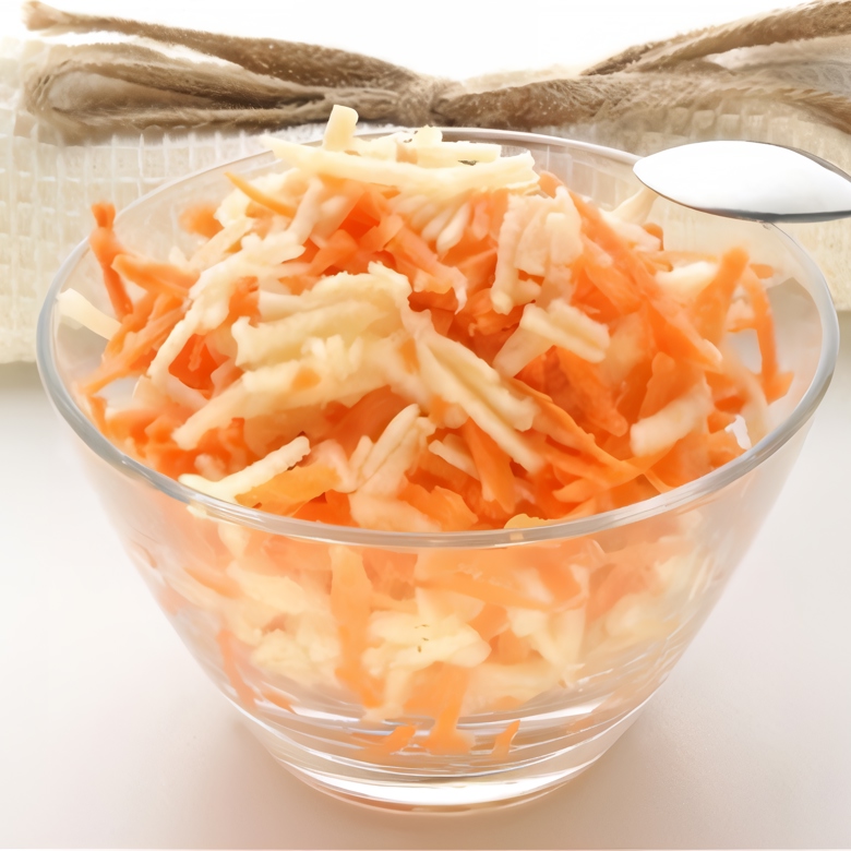 Салат из моркови, яблок и орехов