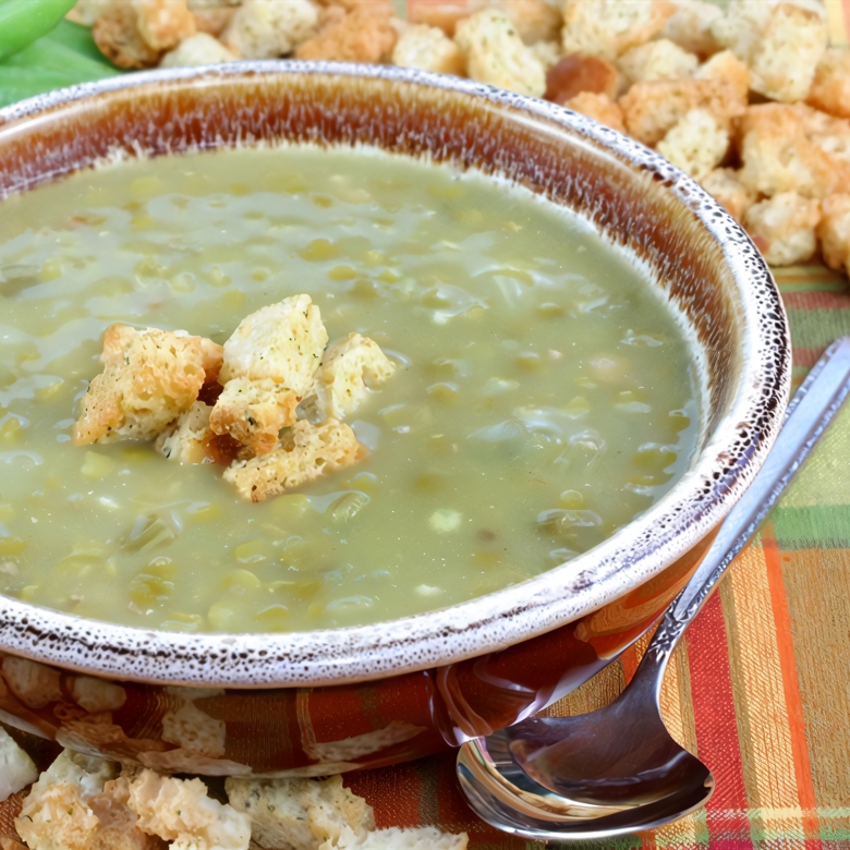 Гороховый суп-пюре — классический рецепт с фото пошагово