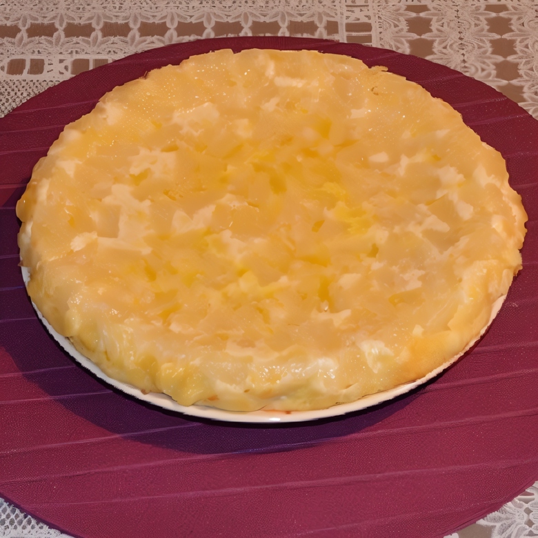 Творожный пирог «Антво» с ананасами