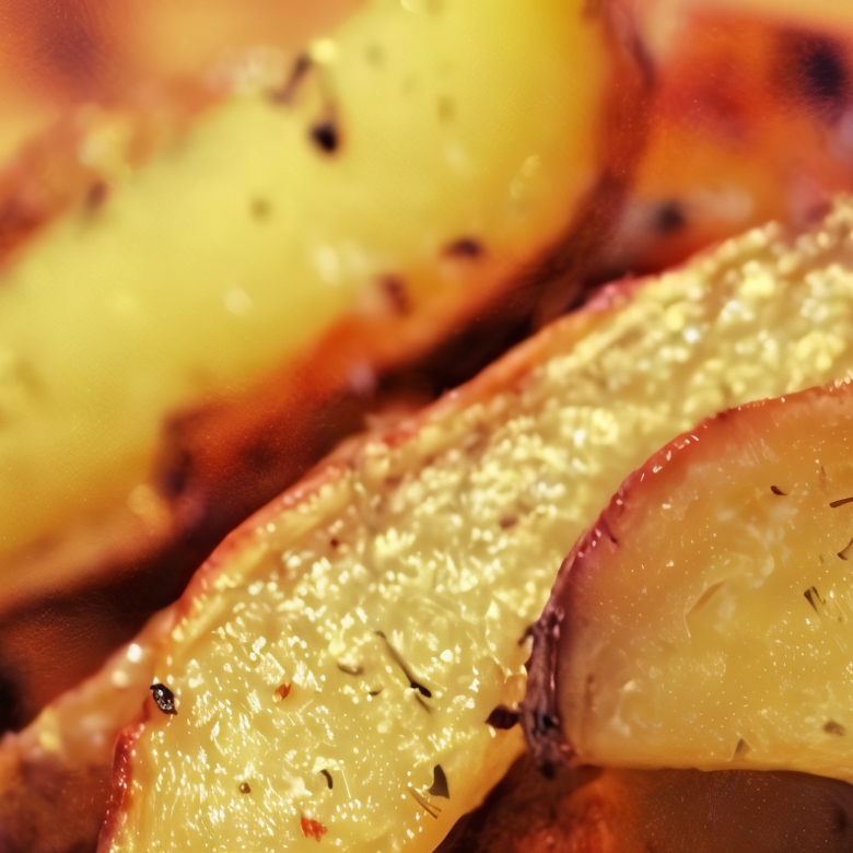Запеченные картофельные дольки с розмарином