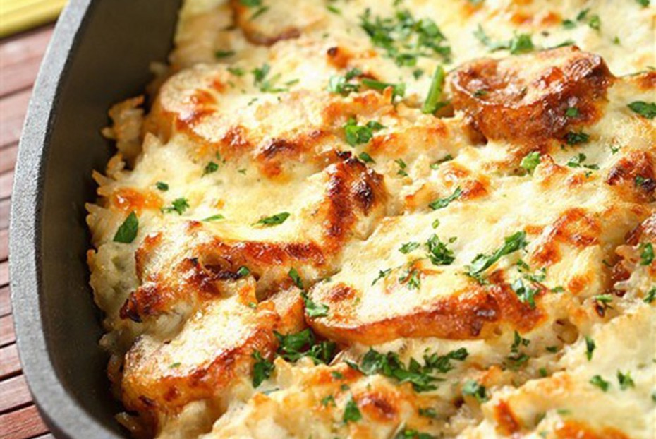 Фото рецепта Картофельная запеканка с мясом и грибами