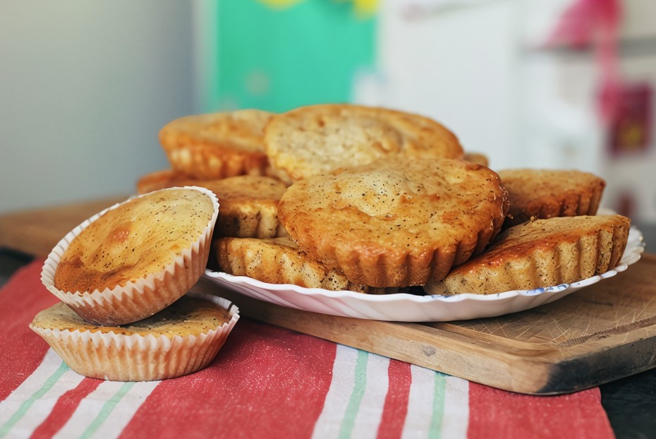 Фото рецепта Маффины с зерненым творогом