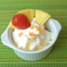 Фотография рецепта Ананасовое йогуртовое мороженое с ромом автор Masha Potashova