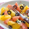 Фотография рецепта Апельсиновый салат с маслинами автор Masha Potashova