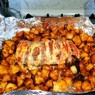Фотография рецепта Ароматная праздничная свинина фаршированная сыром и помидорами автор The LUMEN