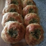 Фотография рецепта Ароматные чесночные булочки с зеленью автор Мария Боровикова