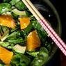 Фотография рецепта Азиатский салат сапельсином шпинатом и авокадо автор Serge Lee