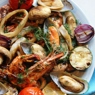 Фотография рецепта Барбекю из морепродуктов и овощей автор Olga Erbis