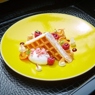 Фотография рецепта Бельгийские вафли с абрикосовым пюре автор Режис Тригель