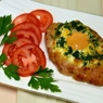 Фотография рецепта Бифштекс из свиного фарша запеченный в духовке с яйцом автор Любов Макаренко