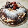 Фотография рецепта Бисквитный ягодный торт со сливочнотворожным кремом автор Alina O