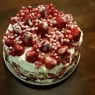 Фотография рецепта Бисквитный ягодный торт со сливочнотворожным кремом автор Анна Соболь