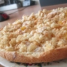 Фотография рецепта Бисквитный пирог с персиками автор Алена