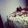 Фотография рецепта Бисквитный торт с сырношоколадным кремом автор Аполлинария Жерздева
