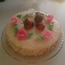 Фотография рецепта Бисквитный торт с творожнофруктовым кремом автор серж руднев