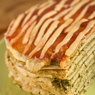 Фотография рецепта Блинный пирог с травами и грибной начинкой автор Masha Potashova