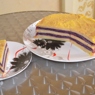 Фотография рецепта Блинный торт с лимонным курдом и черникой автор наталья чикнизова