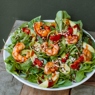 Фотография рецепта Большой зеленый салат с креветками авокадо и шиитаке автор Еда