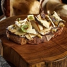 Фотография рецепта Брускетта с белыми грибами и кремом из картофеля автор Еда