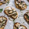 Фотография рецепта Брускетта с грибами и сыром бри автор Татьяна Найт Каменцева