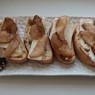 Фотография рецепта Брускетта с грушей сыром и медом автор Валентина