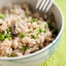 Фотография рецепта Бурый рис с грибами и зеленым горошком автор Anita Ggdf
