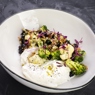 Фотография рецепта Буррата с салатом из разных круп автор Еда