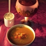 Фотография рецепта Чечевичный суп с мятным йогуртом автор sergey leontiev