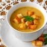 Фотография рецепта Чечевичный суп с чесночными сухариками автор Ekaterina Gusakova