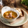 Фотография рецепта Чечевичный суп с копченой телятиной автор Mary Lisovskaya