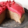 Фотография рецепта Черемуховый торт с брусничным муссом автор Еда