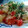 Фотография рецепта Цветная капуста с беконом и помидорами автор Татьяна Петрухина