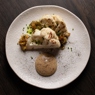Фотография рецепта Цветная капуста с соусом мисо и карамельным пореем автор Еда