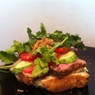 Фотография рецепта Датский открытый сэндвич smrrebrd с ростбифом автор Ольга Мазурова