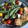 Фотография рецепта Деревенский салат с козьим сыром автор Анна Древинская