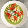 Фотография рецепта Диталини с соусом из зеленого горошка автор Вера Же