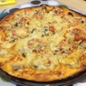 Фотография рецепта Домашняя пицца с курицей и грибами автор Олеся Кудесница леса