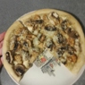 Фотография рецепта Домашняя пицца с курицей и грибами автор Любаня Зорина