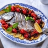 Фотография рецепта Дорада посицилийски с картофелем и оливками автор Еда